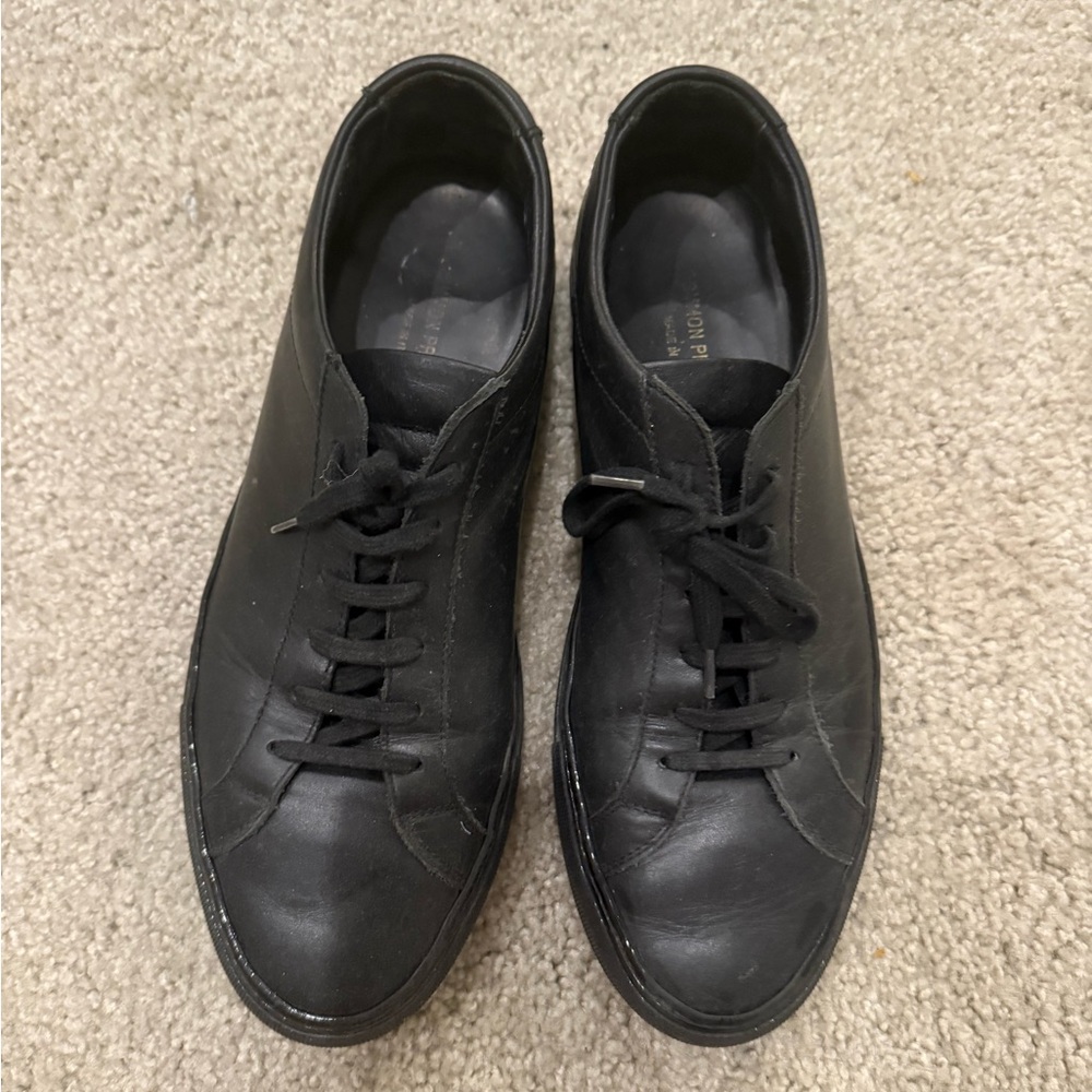 Common Projects Black Leather Sneakers